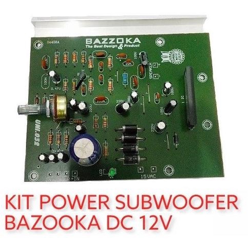 Bazooka Active Sub Woofer plus 12v Power Amplifier LA 4508 Basooka