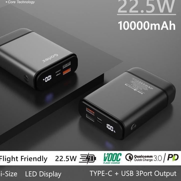 ➪ Power Bank Cortex mAh 18W Super Fast Charging Powerbank QC3.0+PD3.0/Type-c + 2USB 3 output ➱