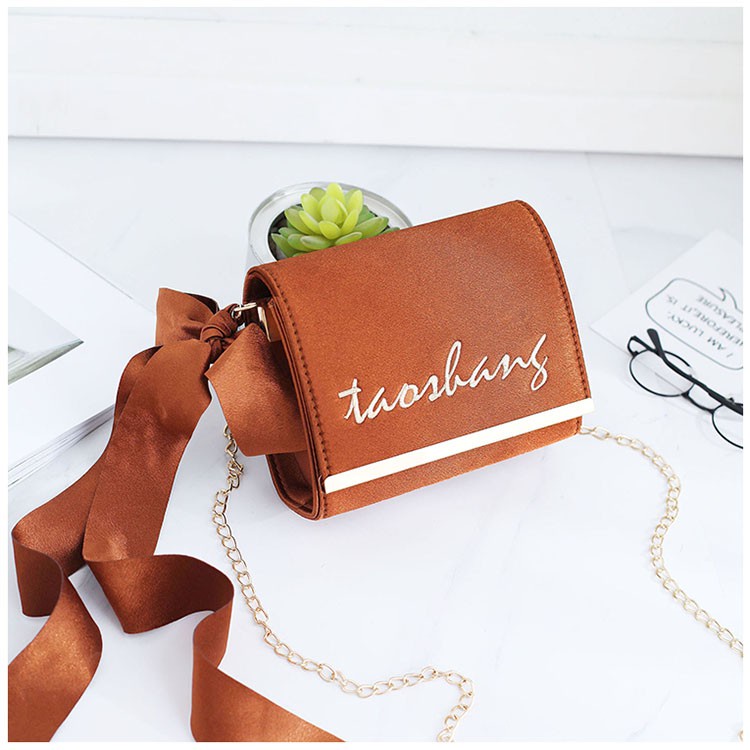 FYGALERY FYG1123 Tas Selempang Wanita Sling Bag Ribbon Tali Rantai Women Fashion Bag