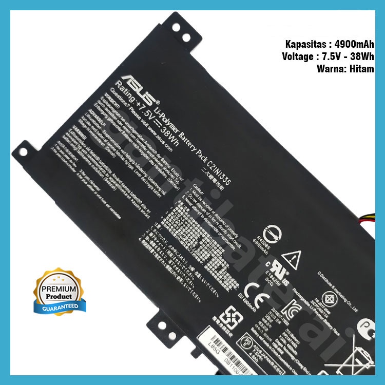 Baterai ASUS VivoBook S451 S451LA S451LB S451LN C21N1335