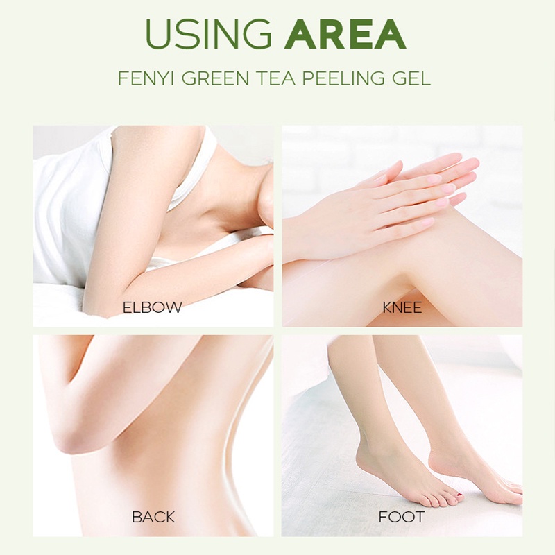 Scrub Wajah Gel Pengelupas Pengelupasan Wajah Pelembap Pemutih Teh Hijau Menghilangkan Komedo Jerawat Mendetoksifikasi &amp; Membersihkan Semua Kulit