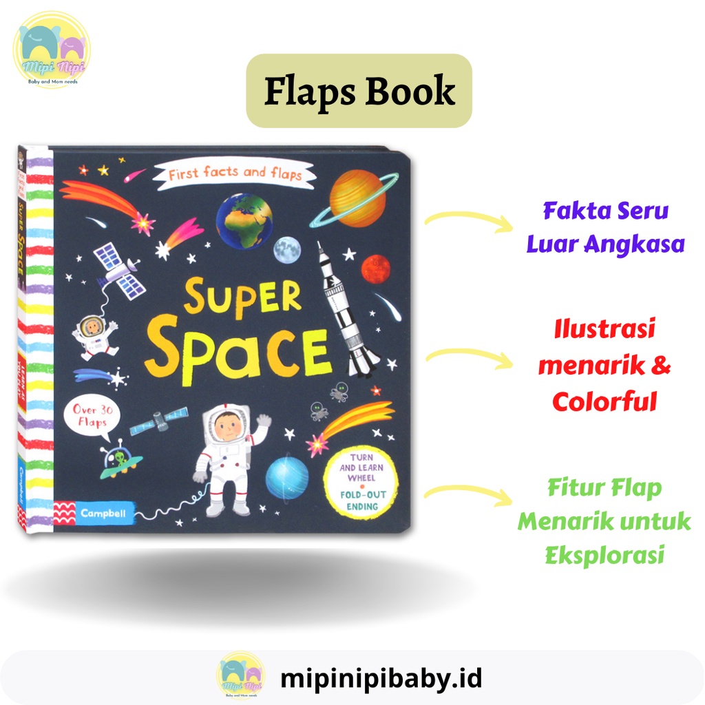 First Facts and Flaps Book - Super Space (Over 30 Flaps)
