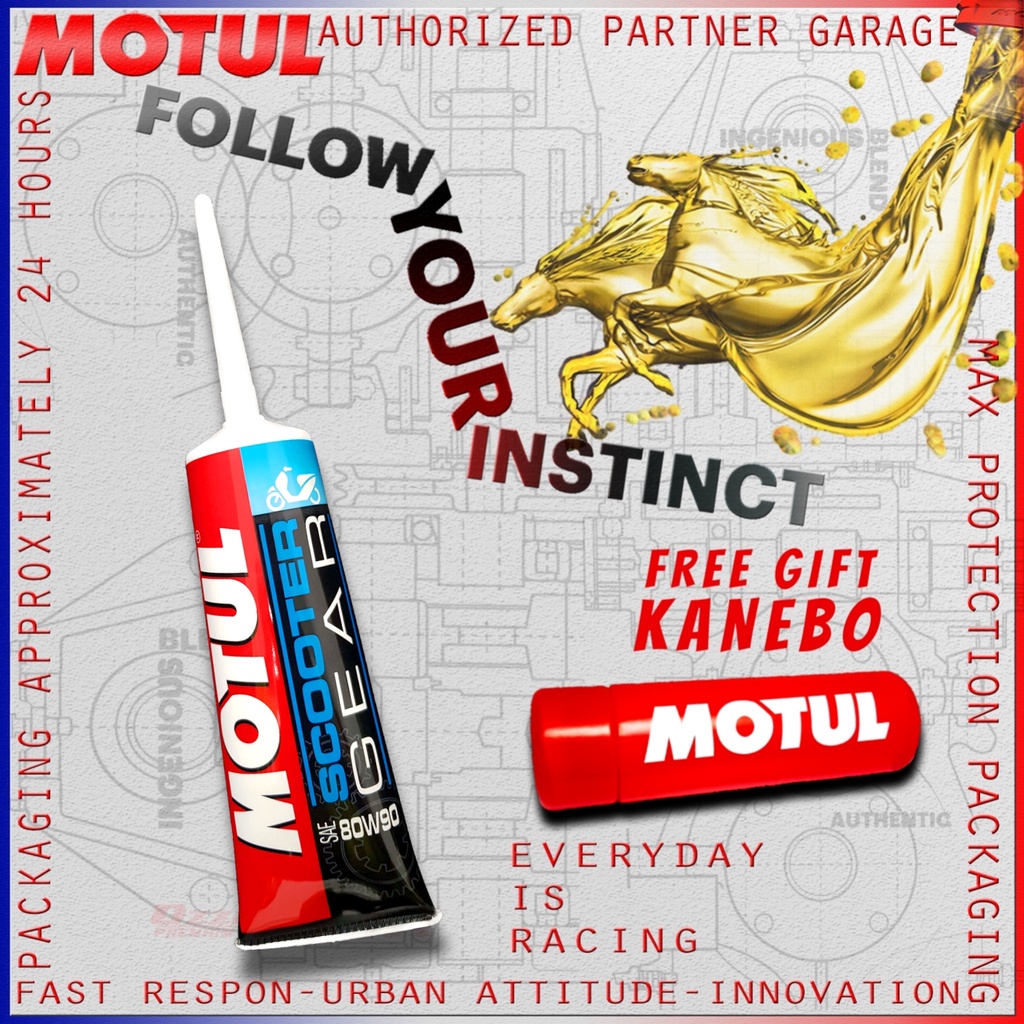 MOTUL SCOOTER GEAR 120ml 80W90 OLI GARDAN MOTUL  120 ml MOTOR IMPORT ORIGINAL