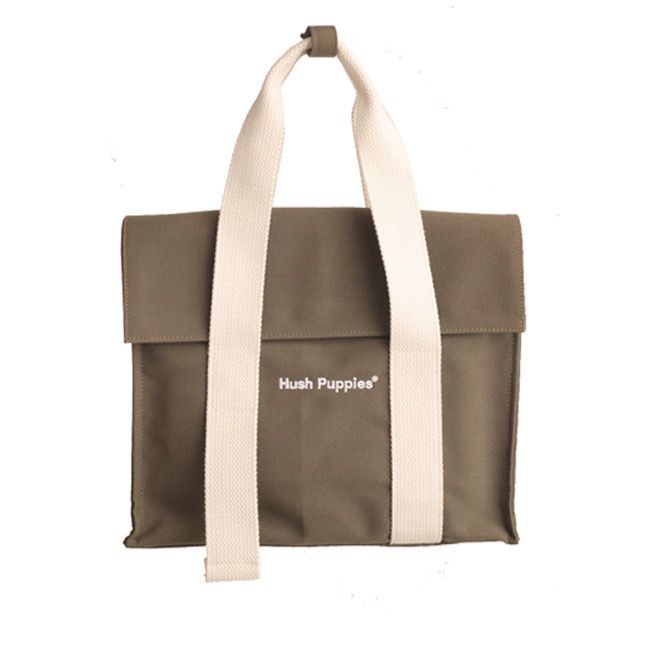 Hush Puppies Tas Wanita Canvas Flap Bag Olive