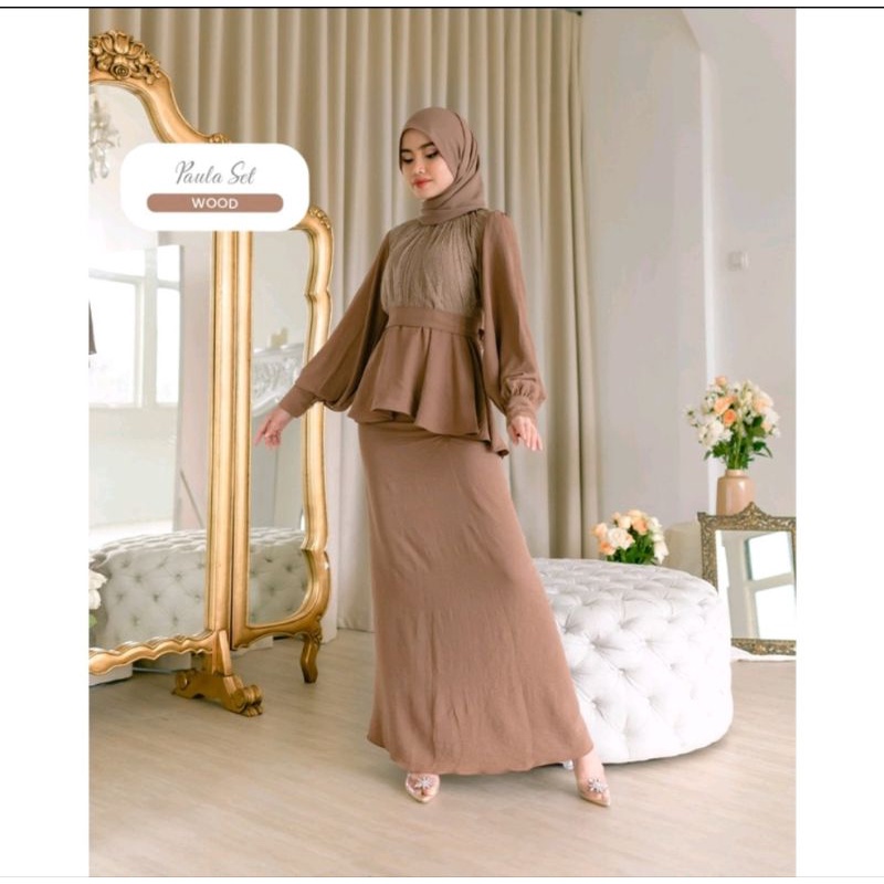 Paula one set / ghaisanihijab / gamaleea