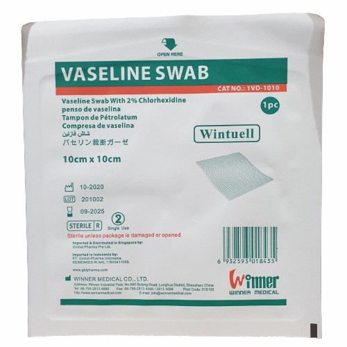 Winner Vaseline Swab 10cm x 10cm Per Pcs Wintuell