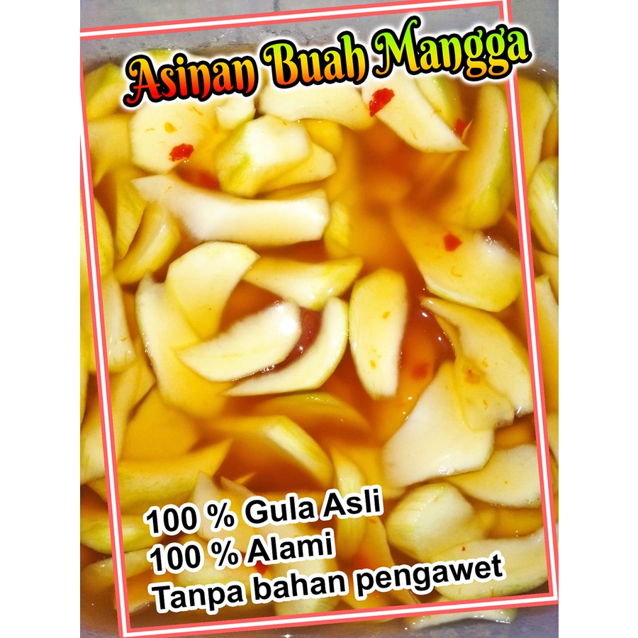 manisan/asinan buah mangga fitobi / asinan semarang 250 gram 100% alami