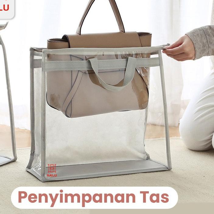 ➺ Halu Tas Mika Souvenir Tas Transparant Mika Goodie Tas Mika Jinjing Sarung Tas Multifungsi HDK302 