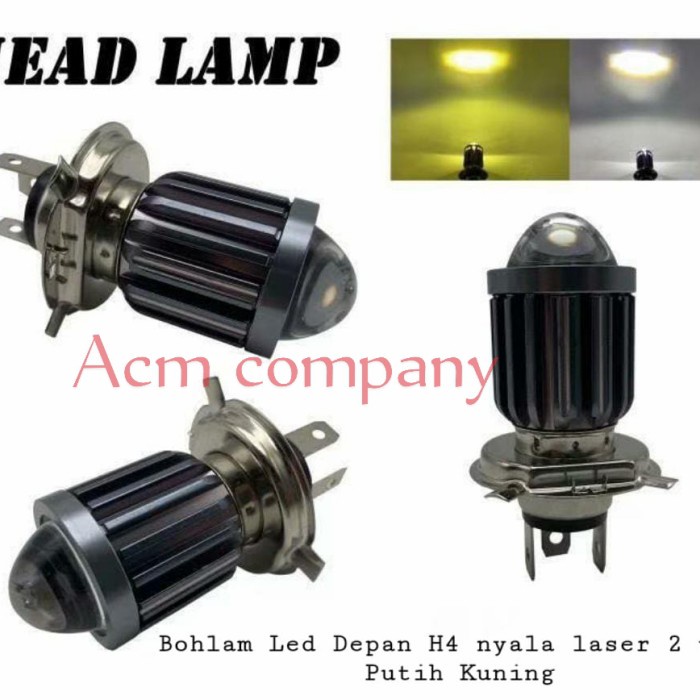 BOHLAM LAMPU DEPAN LED H4 LASER KLX 150 250 DTRACKER KSR