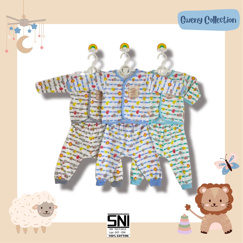 SETELAN BAJU BAYI TAMPA LENGAN UNISEX COTTON BABY GLOW