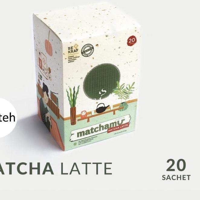 

♤ Matcha Latte Box of 20 - Matchamu ✧