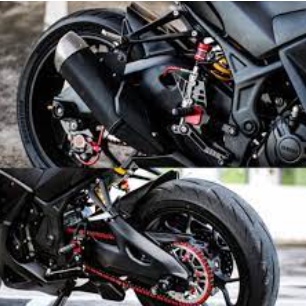 Hugger Arm R25 MT25 Cover Arm MT25 Yamaha R25 TOPI HUGGER R25 COVER ARM R25 SWING ARM R25 FENDER R25