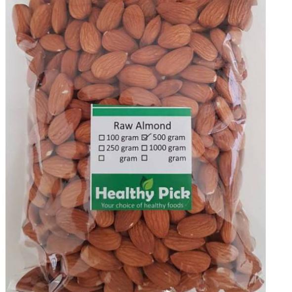 

✲ Raw Almond Whole 500gr Almond Mentah ☊