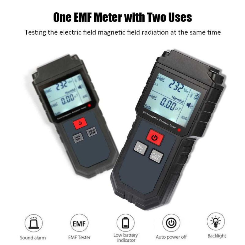 KKmoon Digital Electromagnetic Radiation Field Dosimeter Detector - ET825