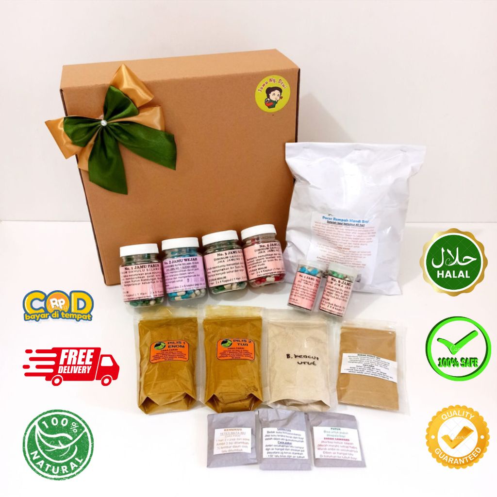 Paket Jamu Pil Bersalin Melahirkan 40 Hari Lengkap