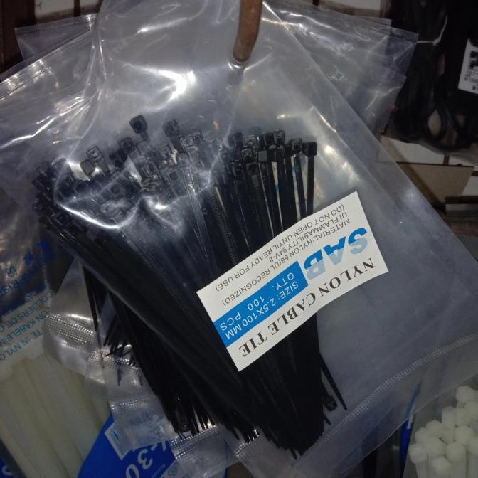 

kabel Ties 10cm isi 100pcs pcmelektrob9090 dijamin