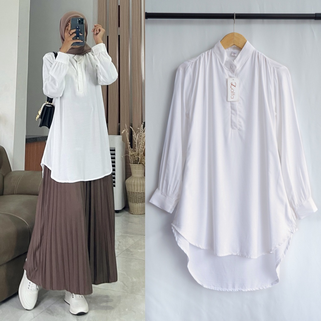 KALINA tunik by ZALFA OUTFIT / tunik rayon twill polos