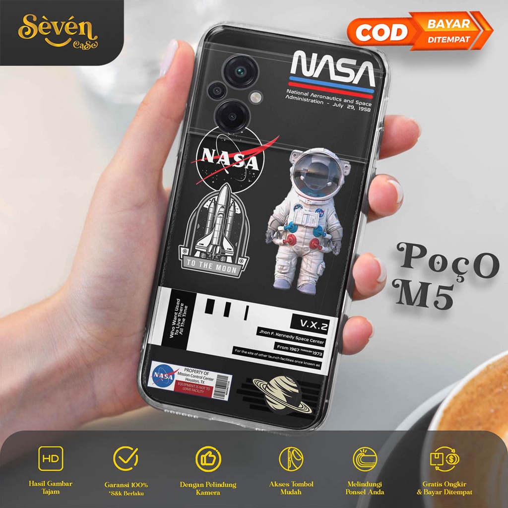 SEVEN Soft Case Poco M5 M5 Pro M5s M3 M3 Pro 5G - Casing Hp Poco M5 M5 Pro M5s M3 M3 Pro 5G - ( Nasa