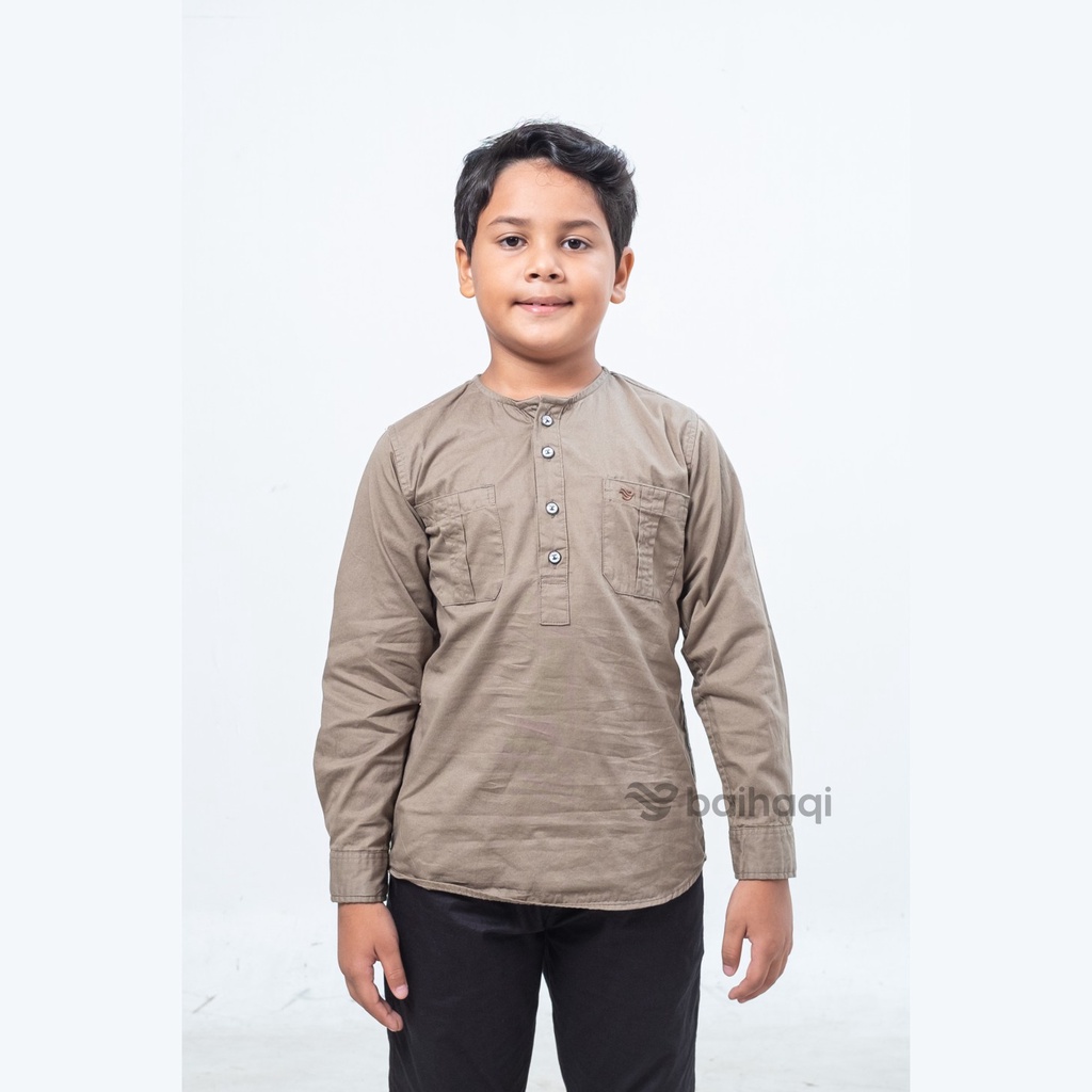 Baihaqi Koku Couple Sofian Olive Lengan Pendek BCAD4A