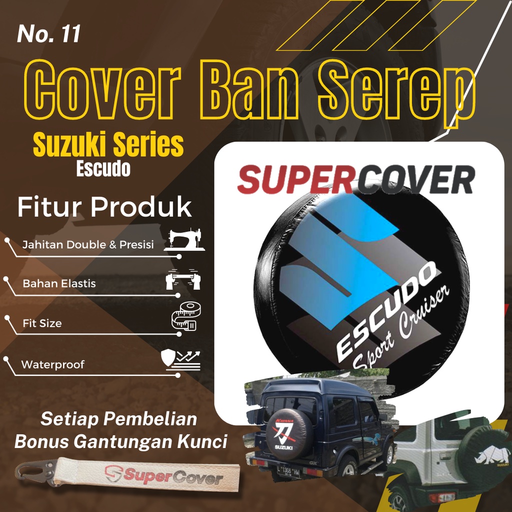 Sarung Ban Serep Suzuki Escudo Cover Ban Serep Kulit Sintetis Suzuki Escudo 11 Penutup Pelindung Sel