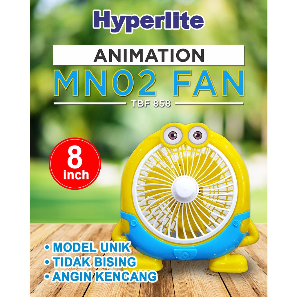 HYPERLITE KIPAS ANGIN MEJA DUDUK KARAKTER ANIMATION CHARACTER ANIMASI HELLO KITTY DORAEMON IRON MAN MINION MICKEY MOUSE DESK FAN 8 INCH  8&quot; KIPAS MURAH BEST SELLER