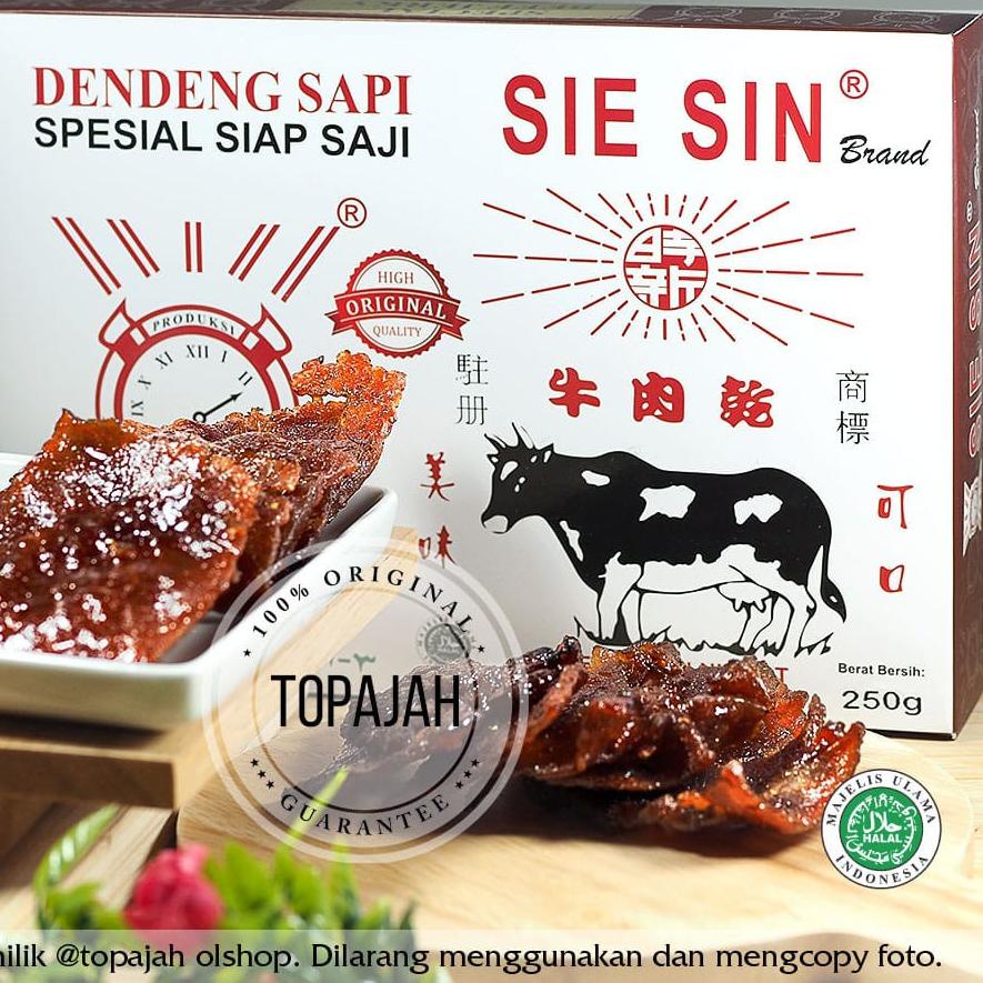 

♩ Dendeng sapi matang ”SIE SIN” 250gr HALAL PRAKTIS SIAP MAKAN. ♗