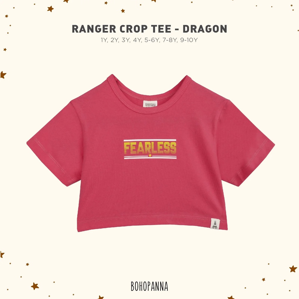 Bohopanna Ranger Crop Tee - Atasan Anak Perempuan