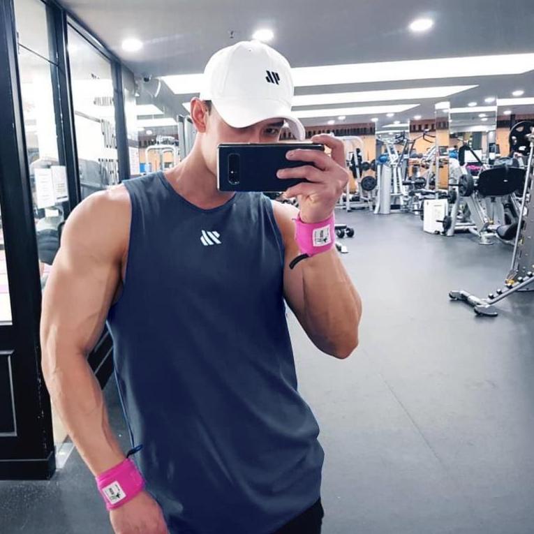 HOT SALE SL380 Singlet GYM - Kaos Gym Fitnes - Baju Training Fitness Pria
