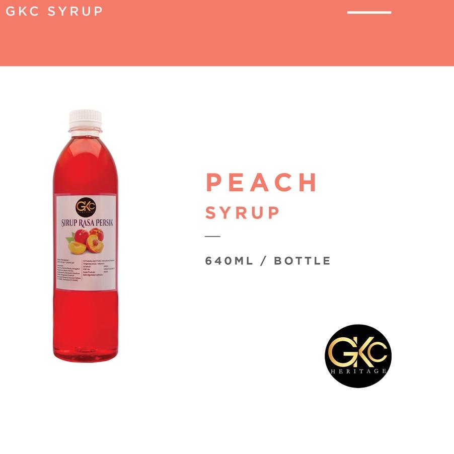 

✸ Sirup Peach / Persik Syrup Minuman GKC Heritage 640 ml (Import Quality) ➼