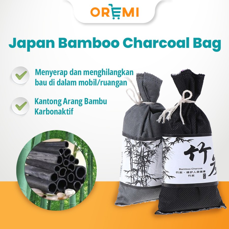 Kantong Arang Bambu Karbonaktif Penghilang Bau Karbon Aktif Charcoal Serap Bau tidak Sedap