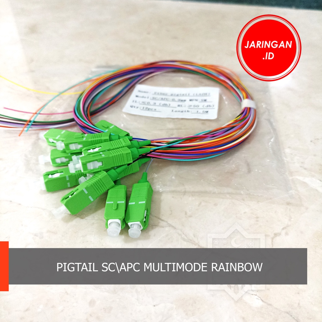 PIGTAIL SCAPC MULTIMODE RAINBOW