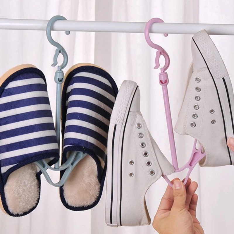 Gantungan sepatu sandal sandel handuk dasi kain dll dengan 2 Sisi Hanger M-134