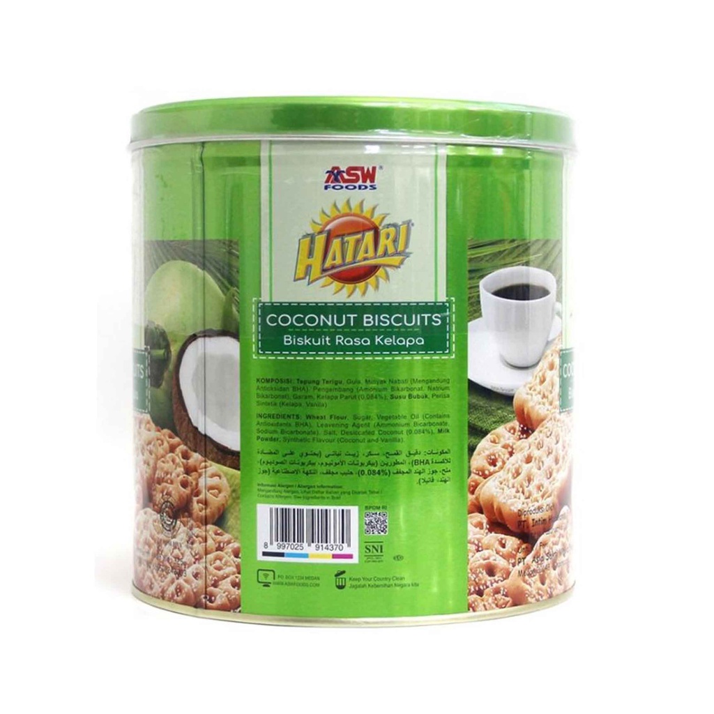 Hatari/ Biskuit Coconut/ Biskuit Rasa Kelapa/ 325g