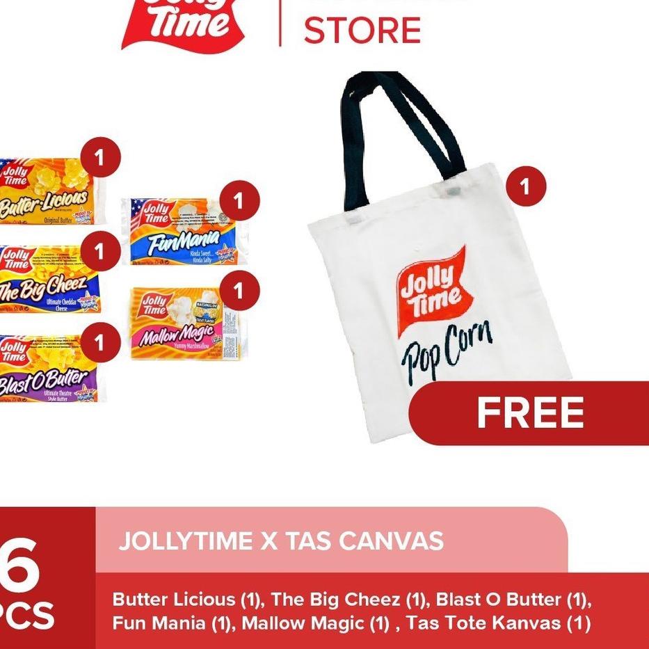 

Terkini Jolly Time Popcorn X Tas Kanvas
