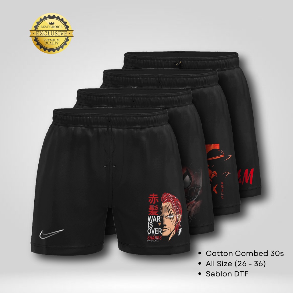 BEST SELLER II - CELANA BOXER PRIA BLACK DTF PREMIUM QUALITY DALAMAN KOLOR BOKSER PANTAI SURFING DISTRO| CELANA PENDEK PRIA