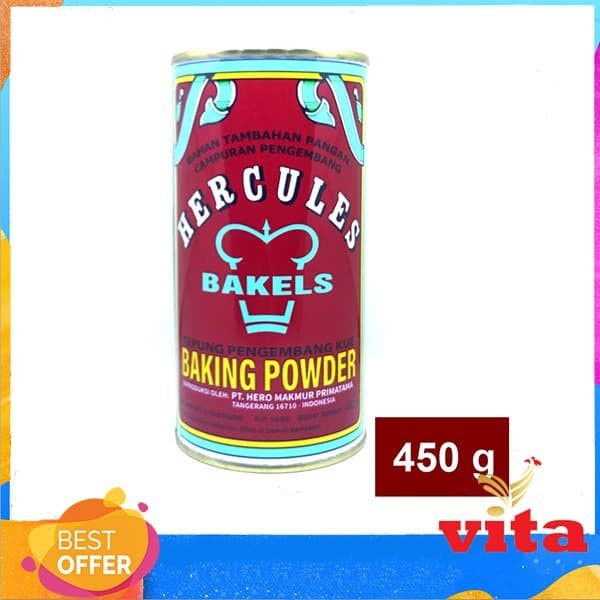 

Hercules Double Acting Baking Powder 450gr