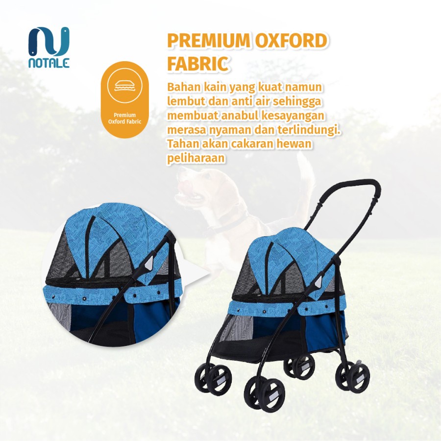 Notale Adagio Pet Stroller Foldable NTL-PS102 / PC102 - Garansi Resmi