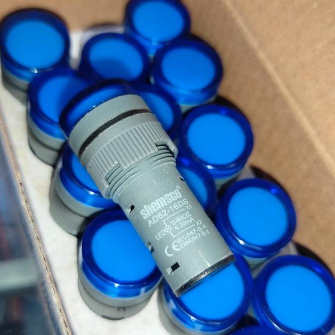 Lampu Panel Pilot Lamp 12V 24V 48V AC/DC AD62-16DS Shemsco pcmelektrob9090 Berkualitas