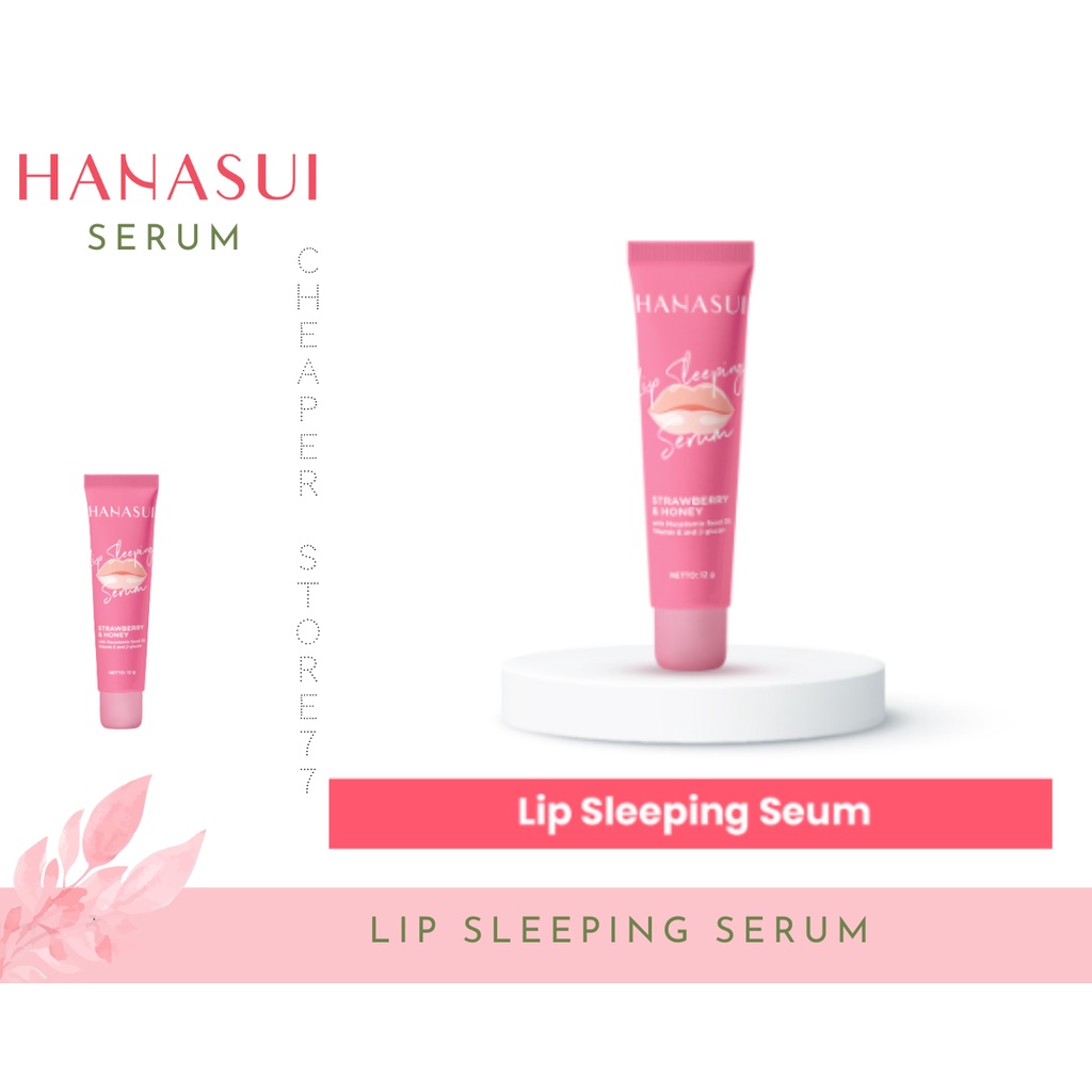 HANASUI - LIP SLEEPING SERUM STRAWBERRY &amp; HONEY 12 gr