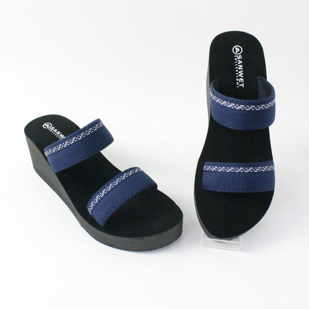 Sandal Wedges Wanita Ban 2 tinggi 9 cm