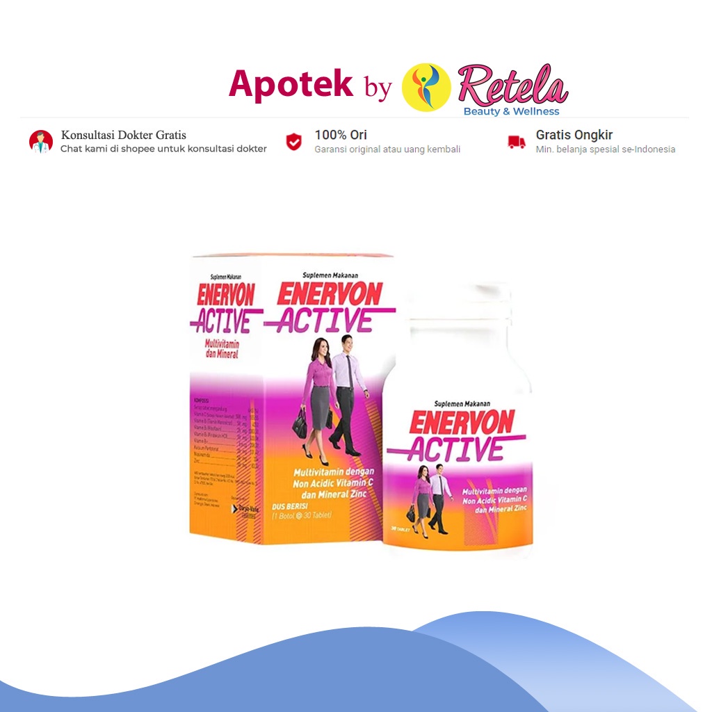 ENERVON ACTIVE 1 BOTOL 30 TABLET