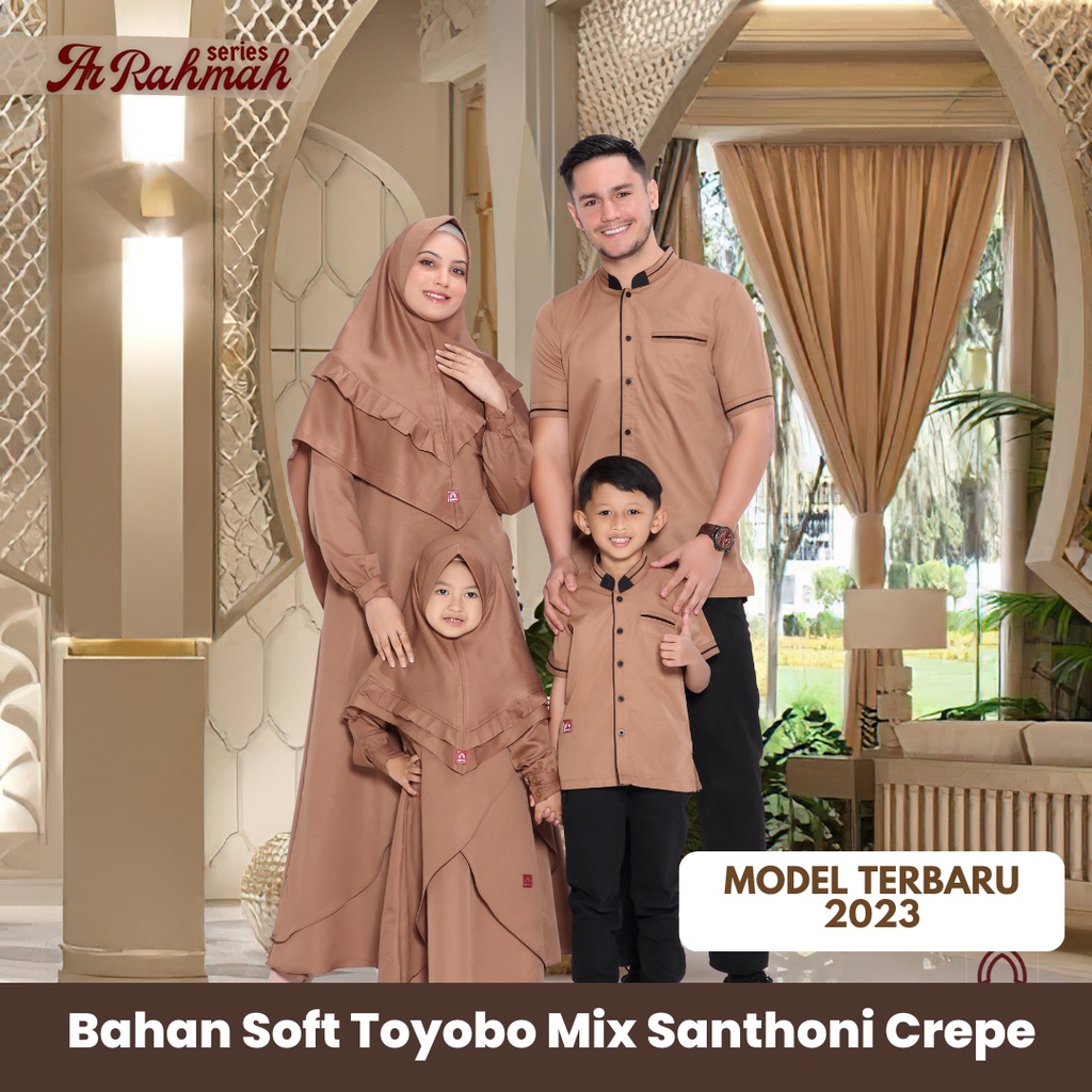 Sarimbit Keluarga 2023 Lebaran Baju Couple Keluarga Lebaran Gamis Couple Pasangan Family Set Lebaran