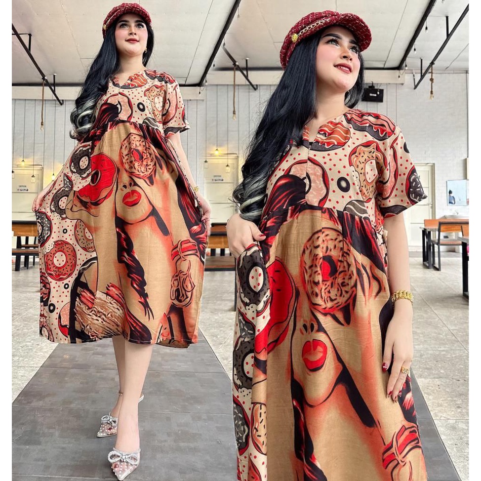 Home Dress Chibi Cibi Busui Daster Resleting Saku Tali Samping Pinggang Motif Karakter Cantik Lucu Kekinian Pilih Warna Motif Viral Terbaru 2023 Daily Dres Harian Rayon Nyaman Populer Pekalongan Batik Modern  Batik Sulmit