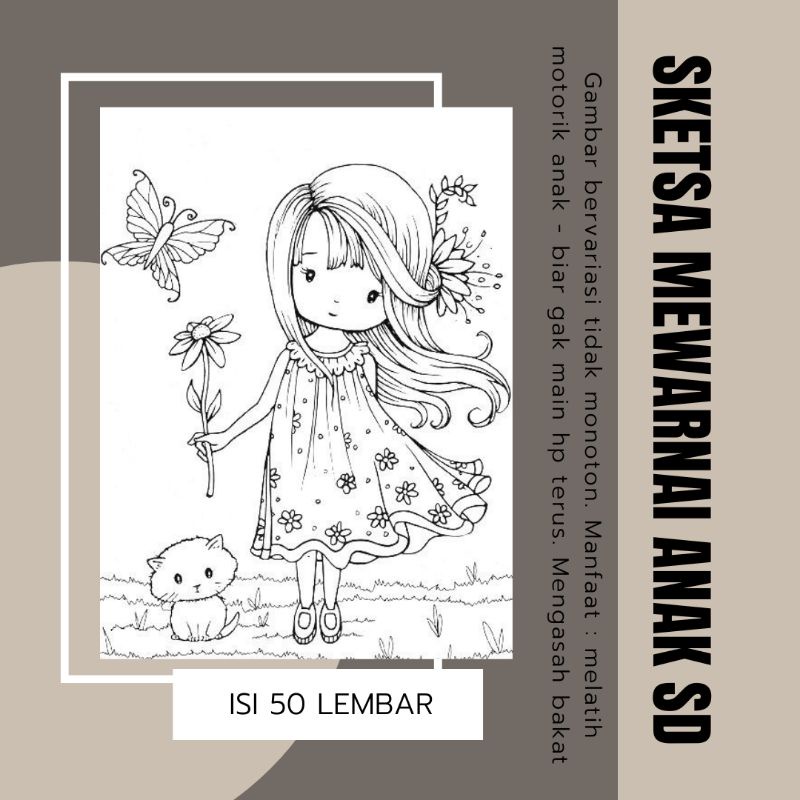 

Sketsa Mewarnai Anak SD / MI - Tema Beragam di Sesuaikan Dengan Umur Anak - Buku Mewarnai - Buku Gambar - Crayon - Pensil Warna