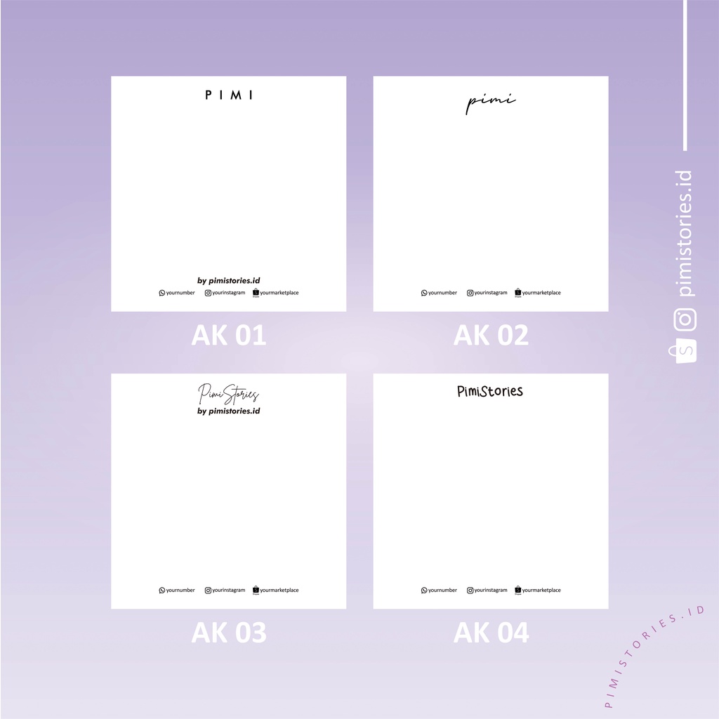 ALAS KALUNG ⚫ JEPIT RAMBUT ⚫ KEMASAN AKSESORIS