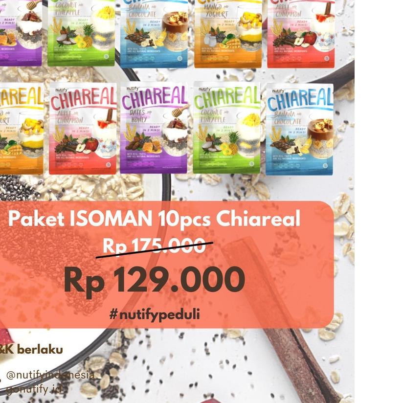 

♚ Paket Isoman Nutify Chiareal isi 10 ♠