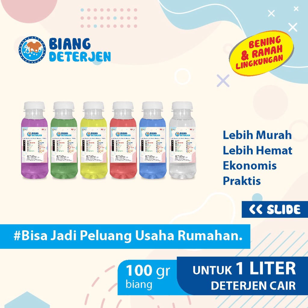 Biang Sabun Deterjen Wangi / Bibit Deterjen Pakaian Aroma Parfum Body &amp; Bath Kemasan 100ML