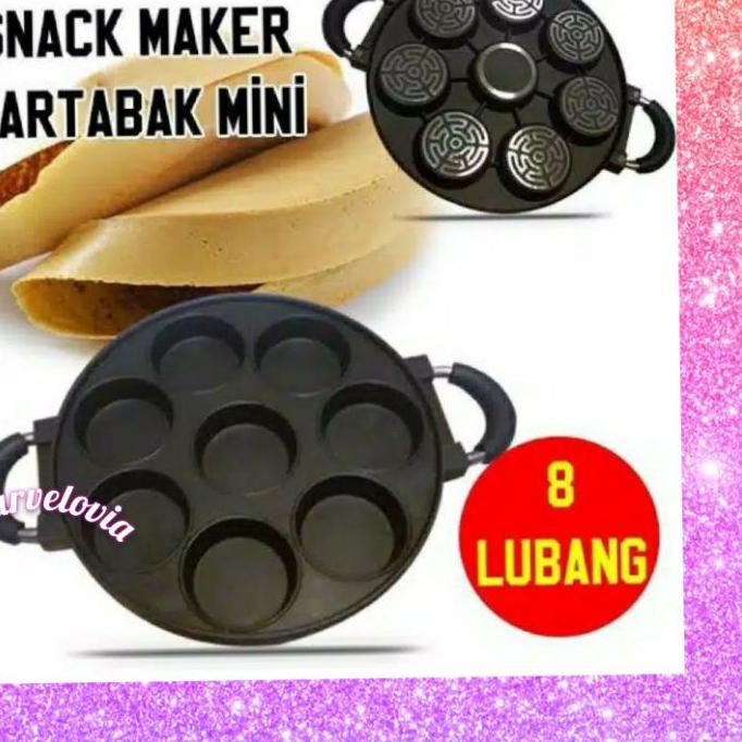 ✲ CETAKAN TEFLON 7 & 8 LUBANG DATAR MARTABAK MINI APEM ➶