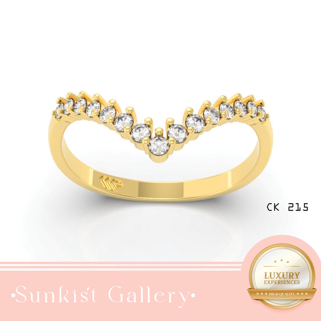 CINCIN AUREL EMAS ASLI KADAR 375% ATAU 8 KARAT DAN KADAR 300% ATAU 6 KARAT CINCIN REMAJA ANAK MUDA C