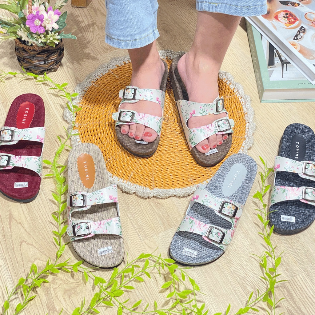 SIENA FLAT SANDAL WANITA TRAVELING MODEL TERBARU SBM STORE